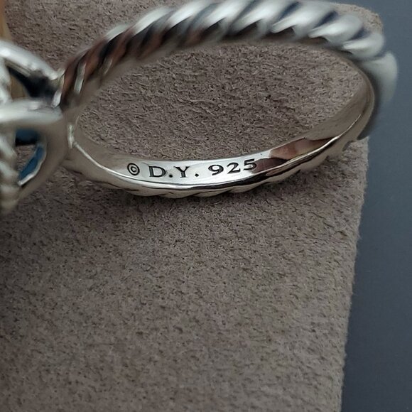 David Yurman Turquoise 12x10 Stack Ring - Picture 6 of 7